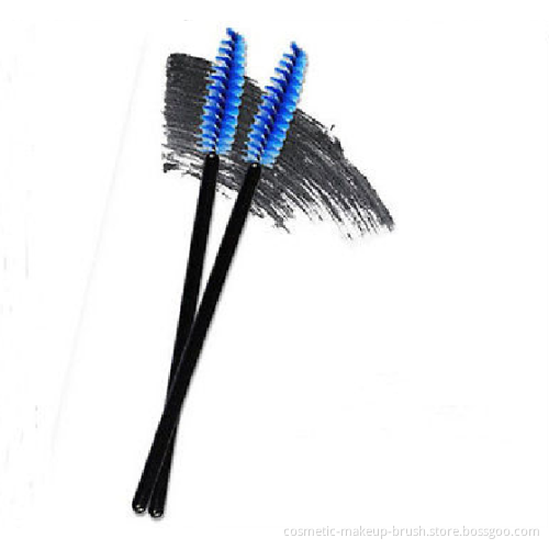 Wholesale blue nylon eyelash brush wands